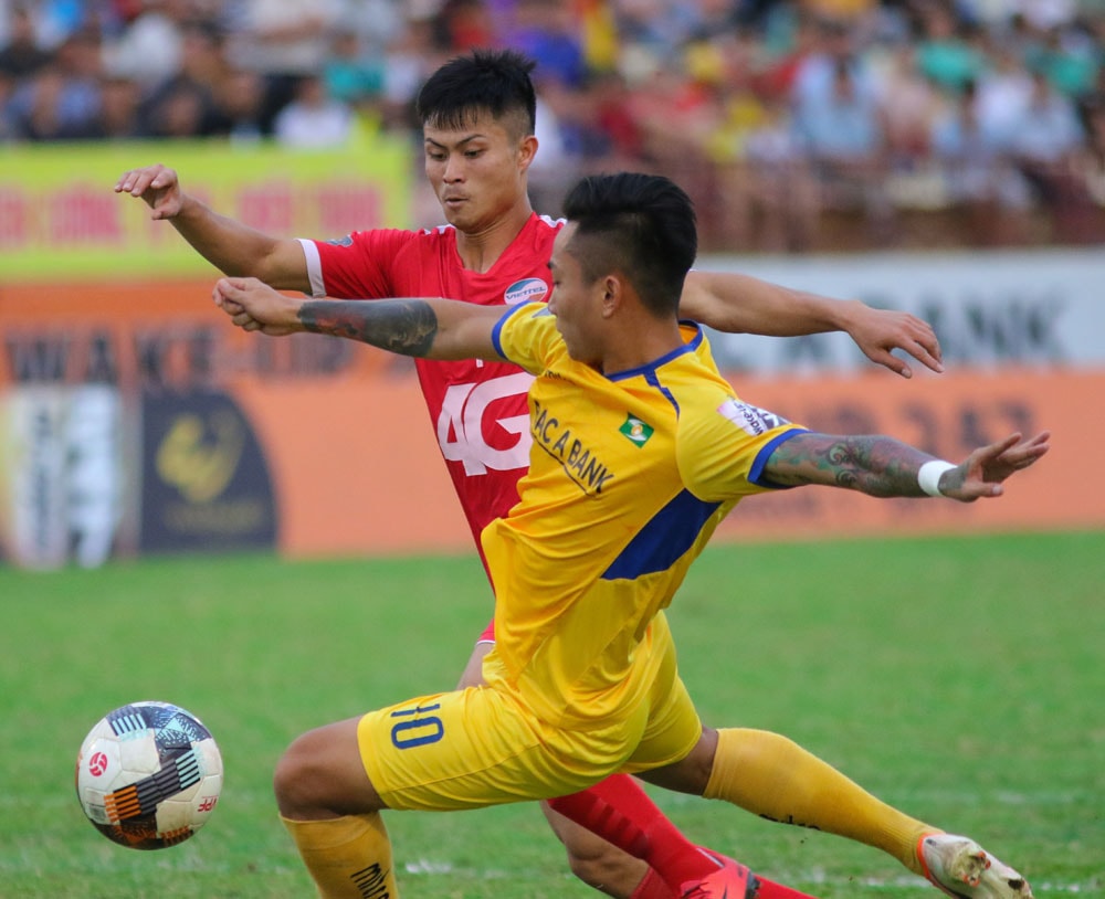 Hồ Tuấn Tài đã có được 5 bàn thắng tại V.League kể từ khi trở lại sau chấn thương. Ảnh: VPF