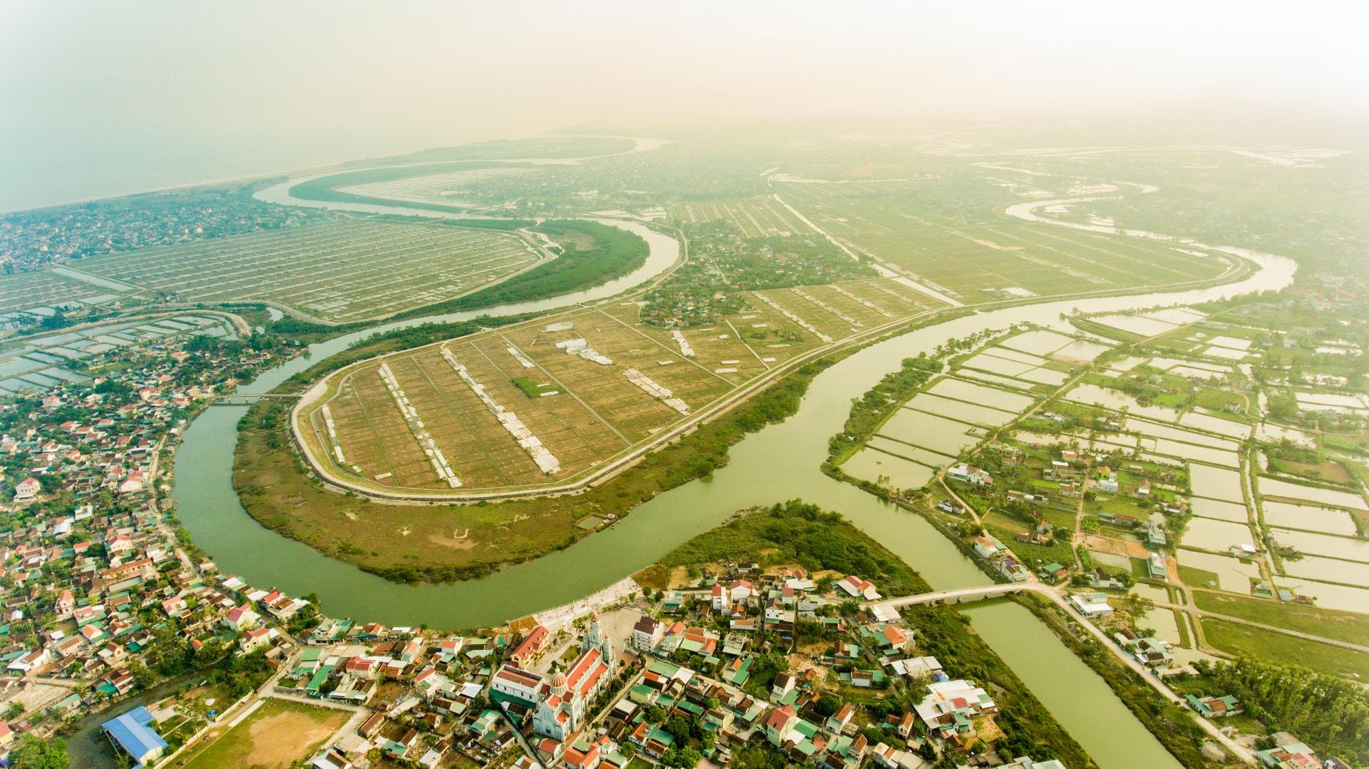Một góc giữa xã Diễn Vạn - Diễn Kim (Diễn Châu). Ảnh: Sách Nguyễn