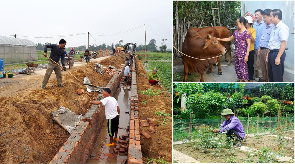Nông dân Nghệ An đóng vai trò chủ thể trong việc thực hiện các tiêu chí xây dựng NTM. Ảnh: Thanh Phúc