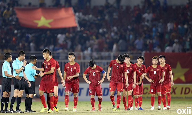 Thất bại khó tin, U18 Việt Nam bị loại từ vòng bảng giải U18 Đông Nam Á 2019. Ảnh: Oxii