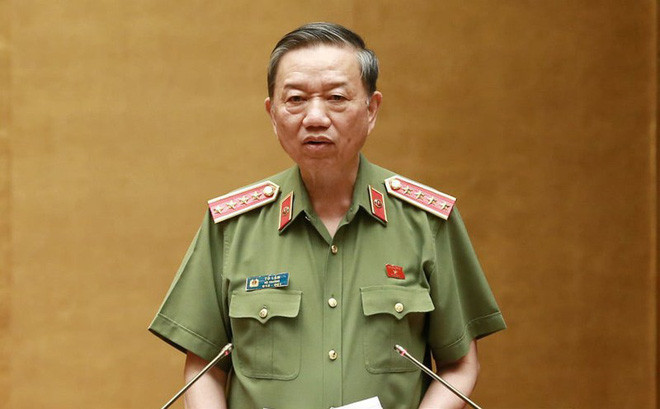 Đại tướng Tô Lâm - Bộ trưởng Bộ Công an phát biểu kết luận hội nghị.