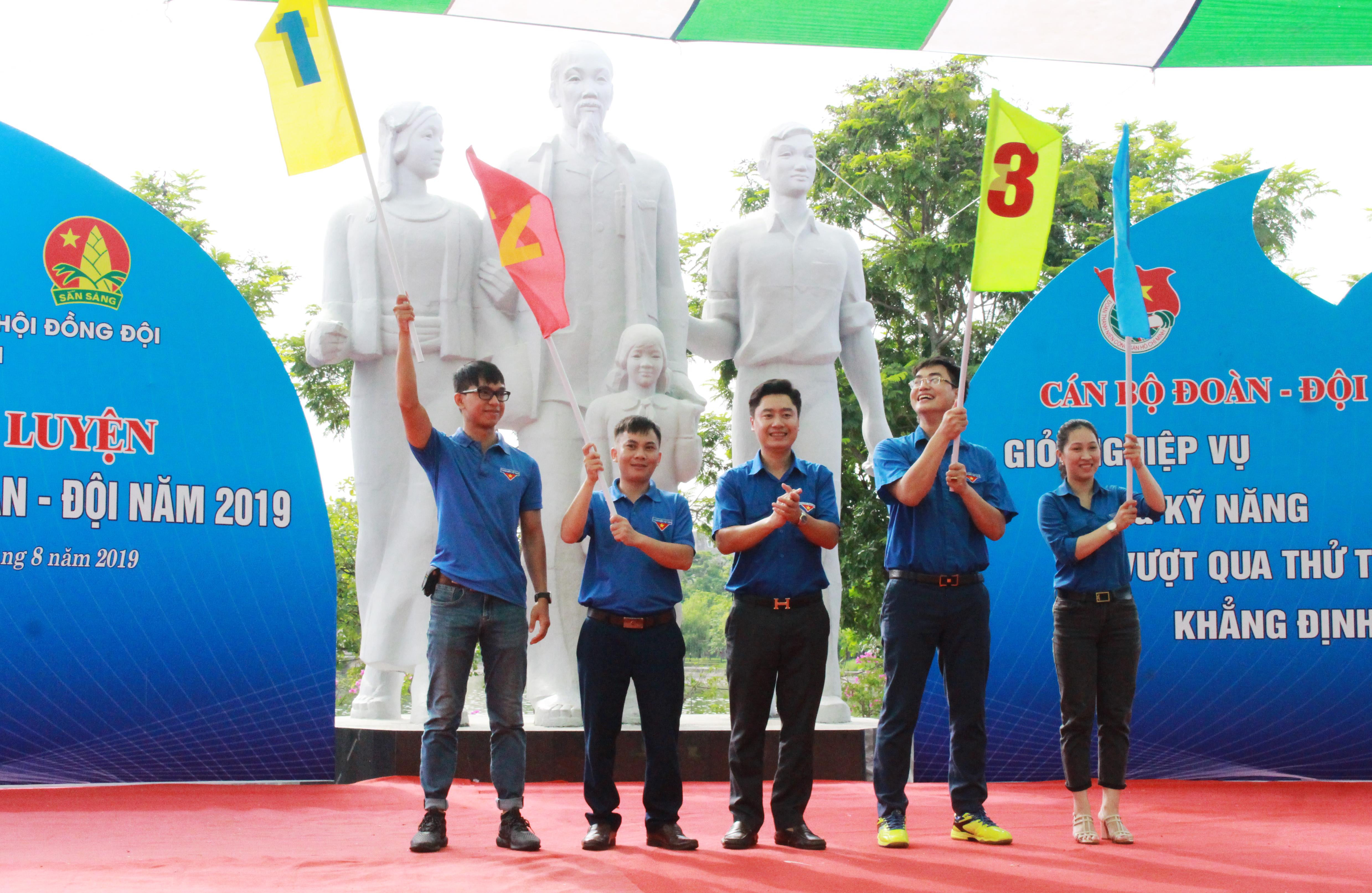 Hội đồng Đội tỉnh phiên chế thành lập 4 cụm – 21 nhóm tại Trại kỹ năng. Ảnh: Phương Thúy