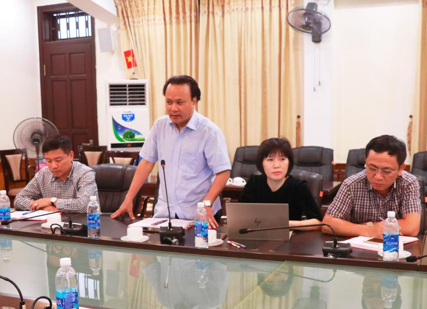 Đồng chí Nguyễn Nam Đình phát biểu đánh giá kết quả khảo sát