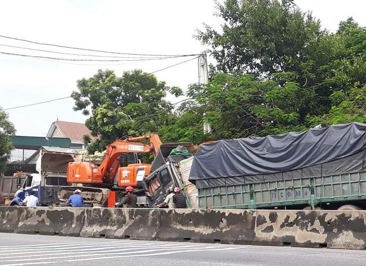 Hiện trường vụ tai nạn. Ảnh: Hồng Hải