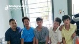 Tiếp nhận 4 thuyền viên Nghệ An được cứu sống trên biển