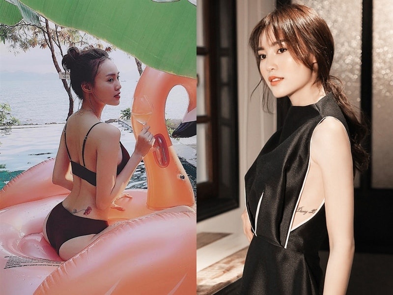 Sao Việt lộ hình xăm 'hiểm hóc' khi diện trang phục hở táo bạo