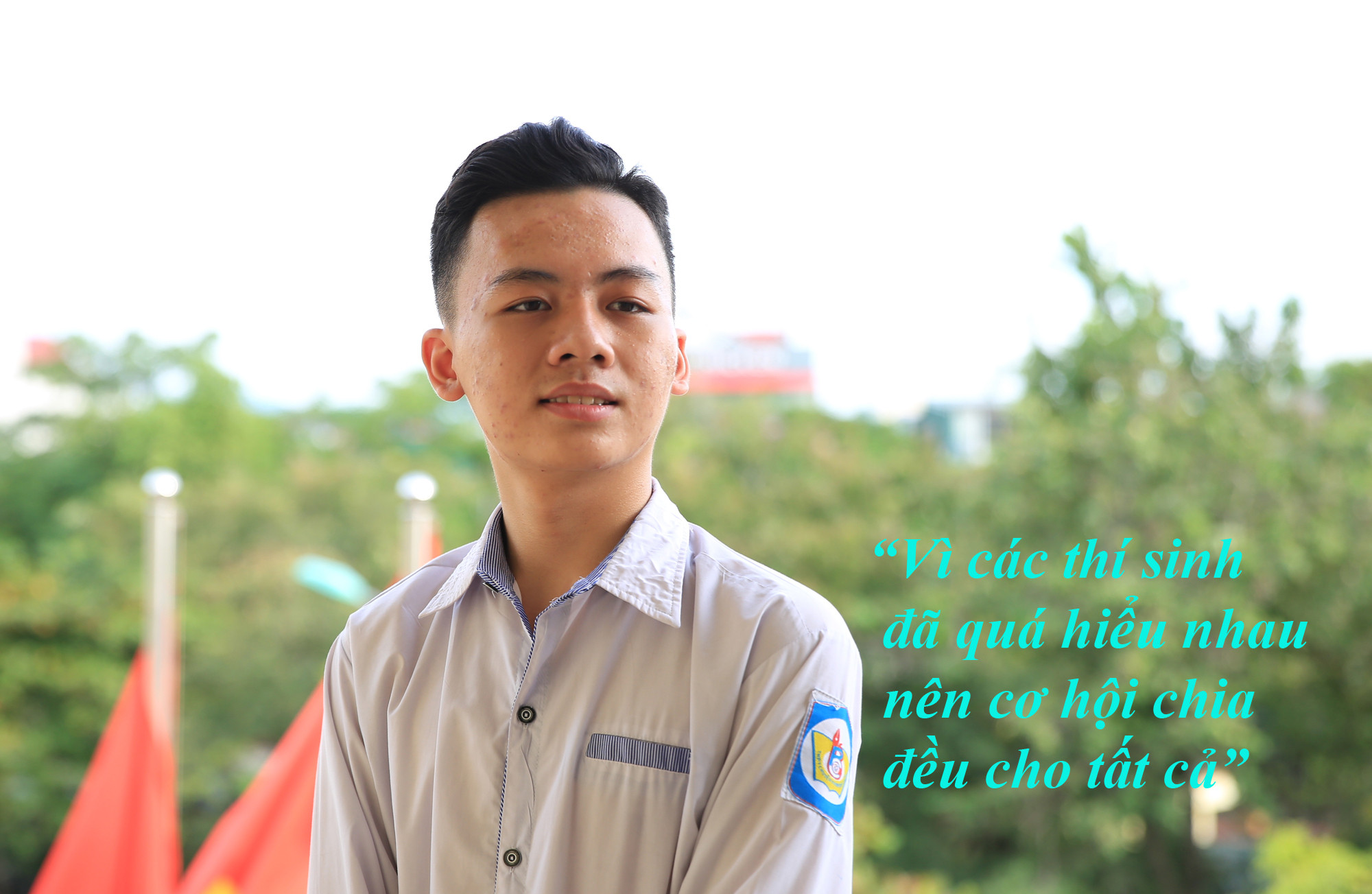 Chu Đình Bảo - học sinh lớp 11C3 (vô địch cuộc thi Olympic Trường THPT chuyên Phan Bội Châu năm 2019) chia sẻ. Ảnh: Hồ Phương