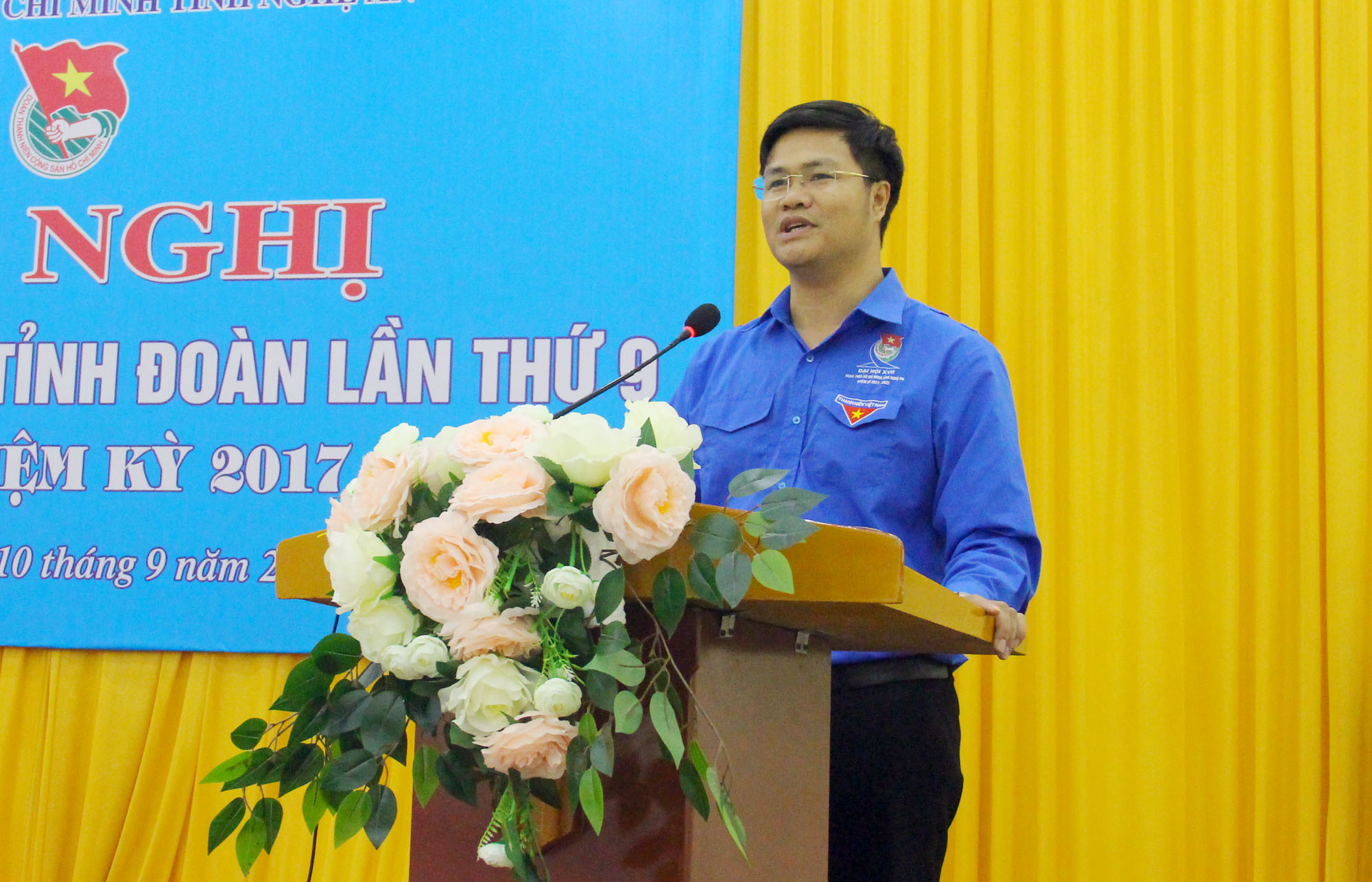 Đồng chí Phạm Văn Toàn phát biểu nhận nhiệm vụ