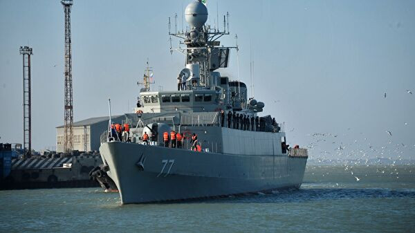 Một chiến hạm của Iran. Ảnh: Ria Novosti 