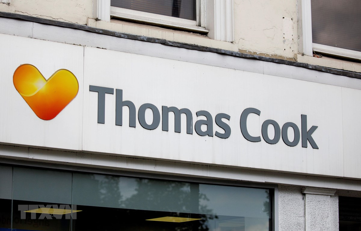 Trong ảnh: Một chi nhánh của Thomas Cook ở London, Anh. (Nguồn: AFP/TTXVN)