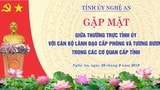 Danh sách trưởng, phó phòng các sở, ngành cấp tỉnh dự Hội nghị gặp mặt với Thường trực Tỉnh ủy