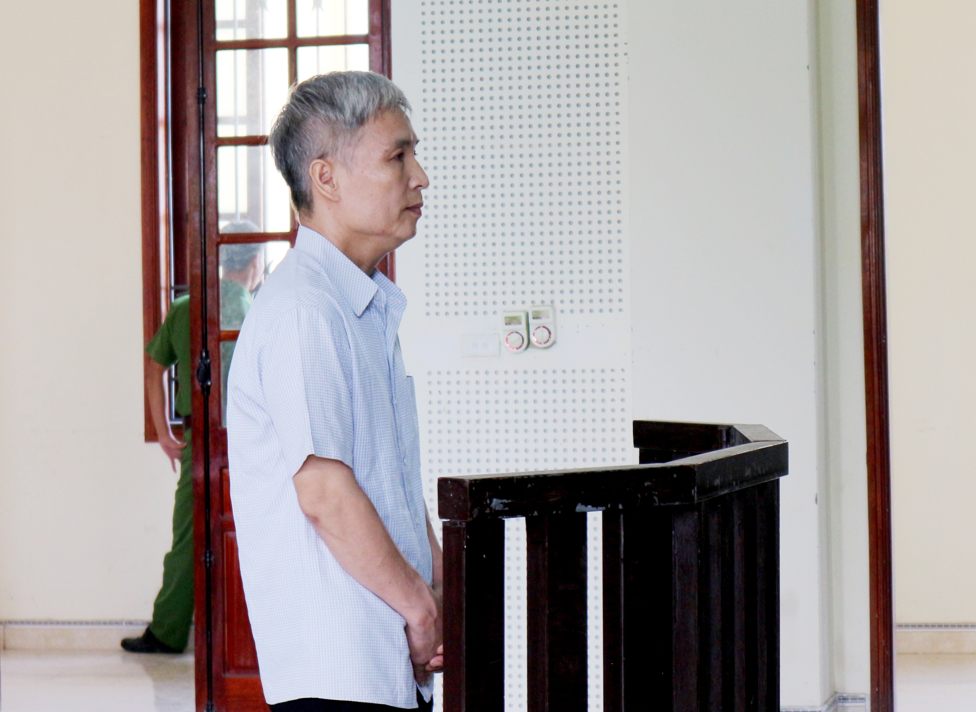 Bị cáo Hoàng Đình Nam tại phiên tòa. Ảnh: Trần Vũ