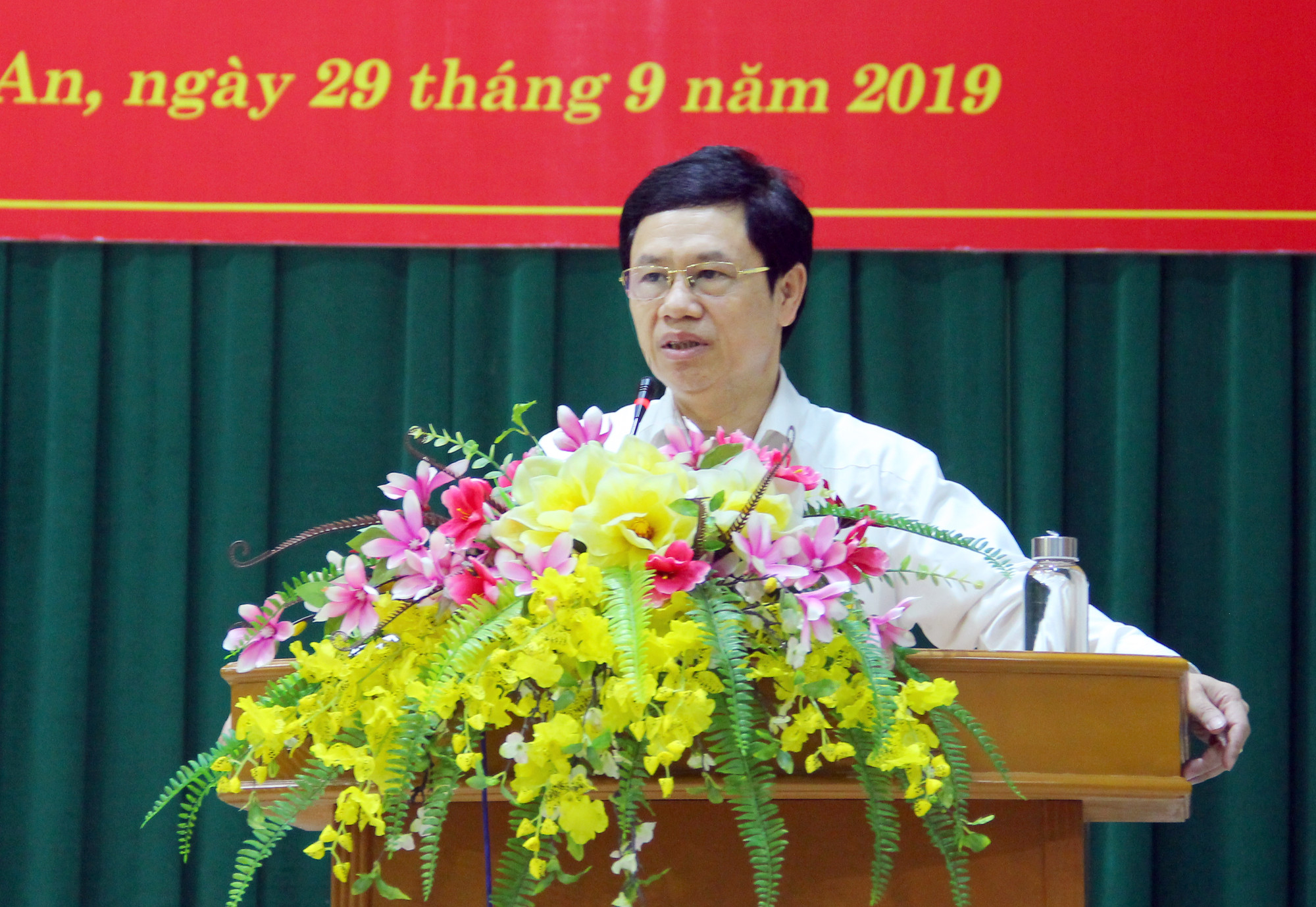 Phó Bí thư Thường trực TỈnh ủy Nguyễn Xuân Sơn . Ảnh: Thanh Quỳnh