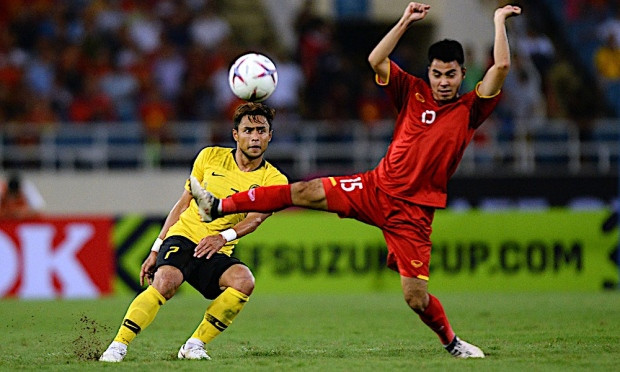 Hậu vệ 32 tuổi Aidil Zafuan hiện có 82 trận khoác áo Malaysia, và ghi 3 bàn thắng. Ảnh VPF