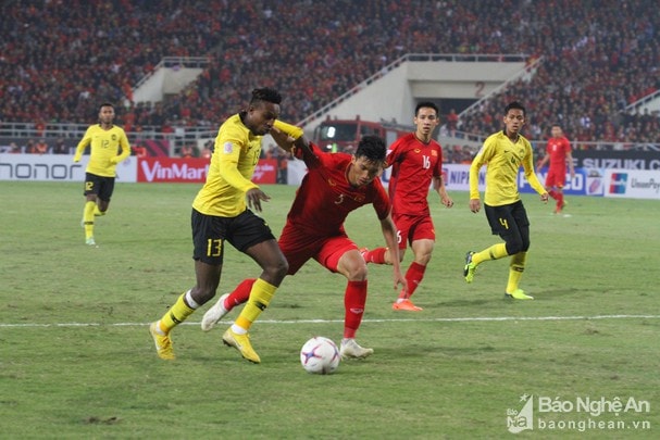 Trận chung kết lượt về AFF Cup 2018 giữa Đội tuyển Việt Nam và Đội tuyển Malaysia. Ảnh tư liệu