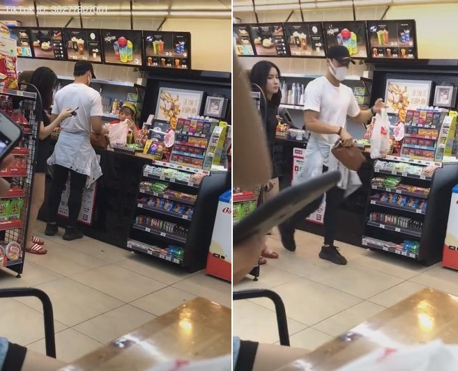 Mới đây, mạng xã hội xuất hiện một số hình ảnh chụp lén thủ môn Bùi Tiến Dũng đi cùng một cô gái trong cửa hàng tiện lợi ở Hà Nội thu hút sự quan tâm của người hâm mộ.