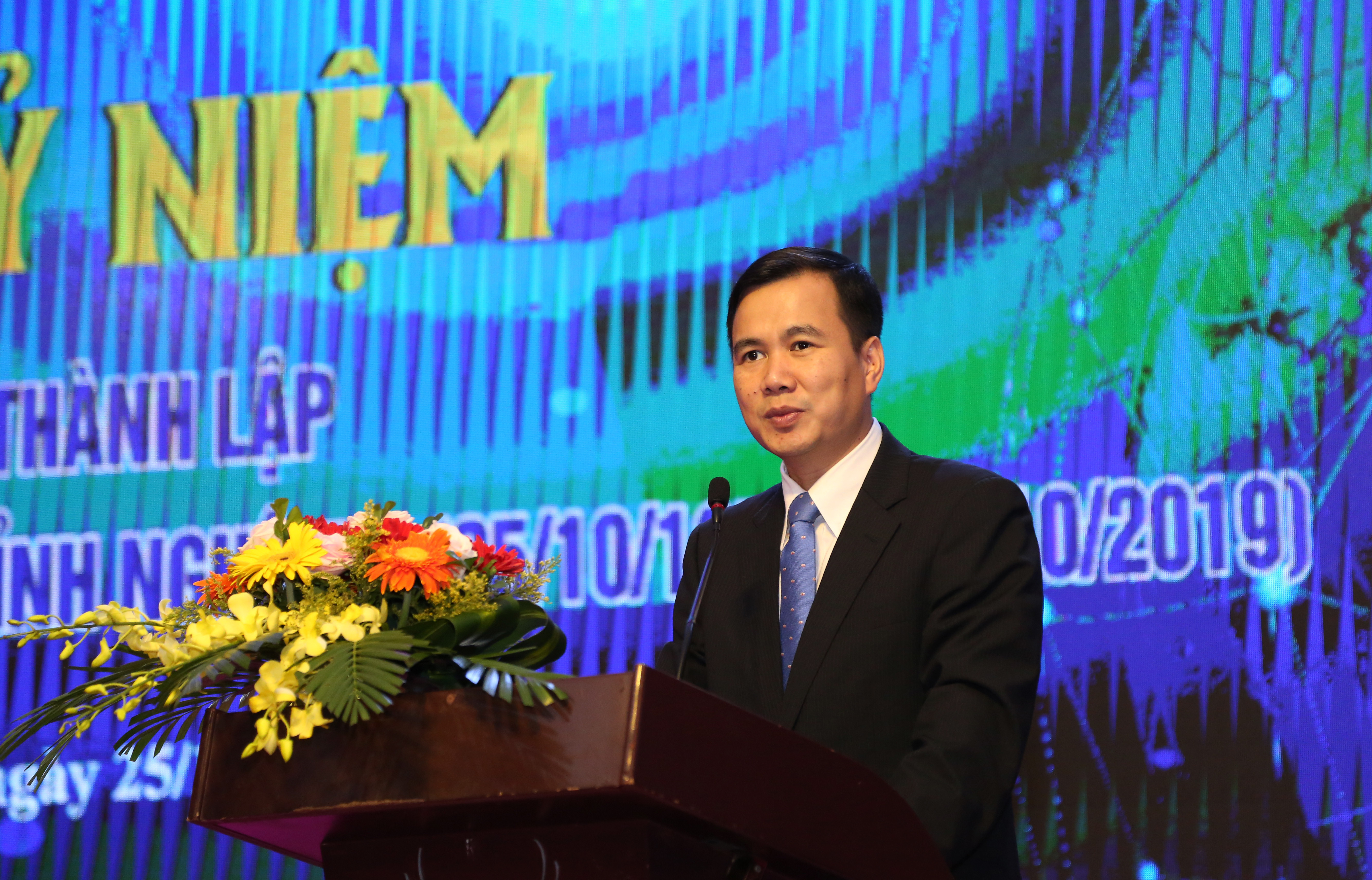 Đồng thứ Bùi Thế Duy - Thứ trưởng Bộ KH&CN phát biểu tại Lễ kỷ niệm. Ảnh: Đào Tuấn 