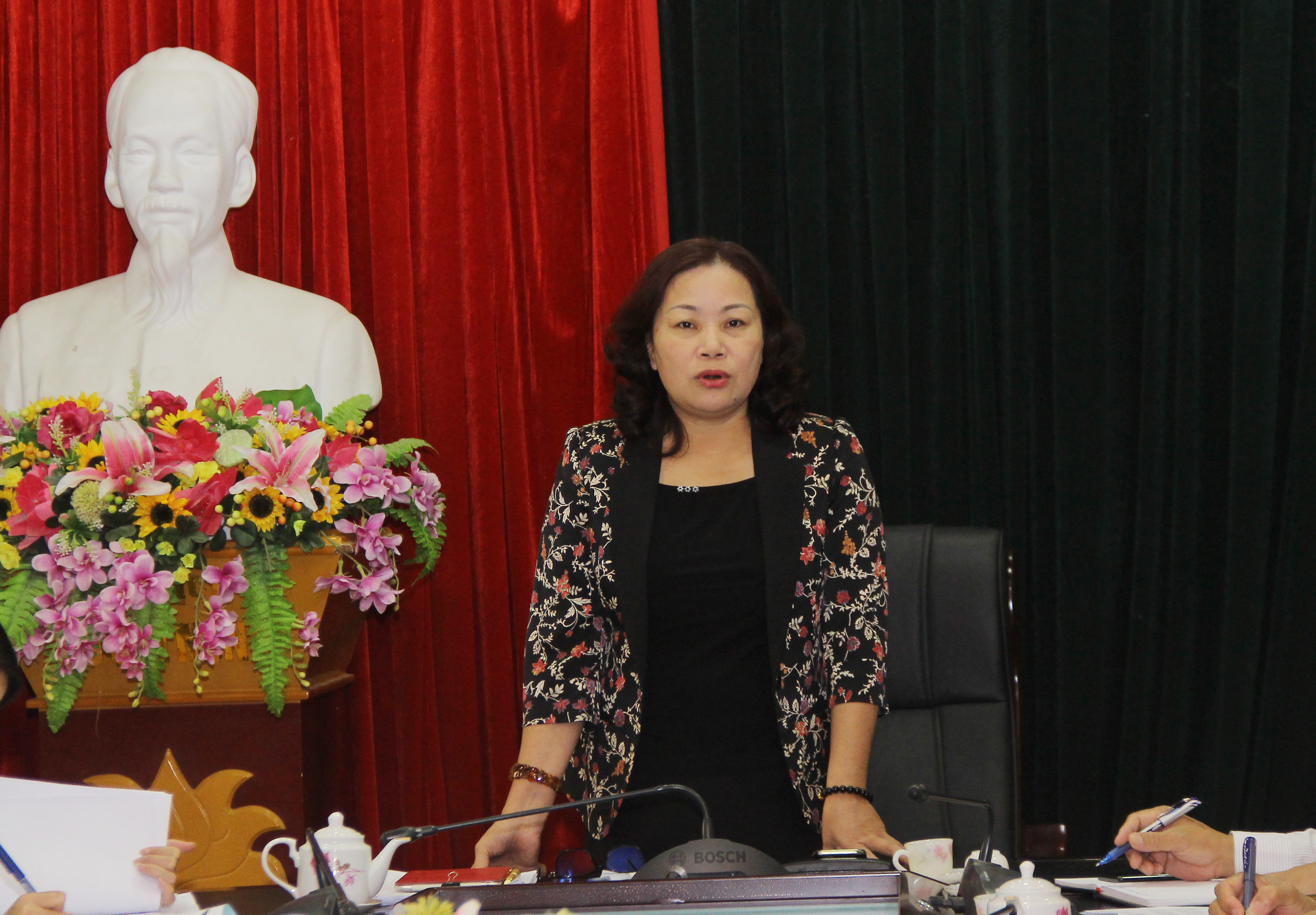 Trưởng ban Văn hóa - Xã hội HĐND tỉnh Nguyễn Thị Thu Hường. Ảnh: Mai Hoa