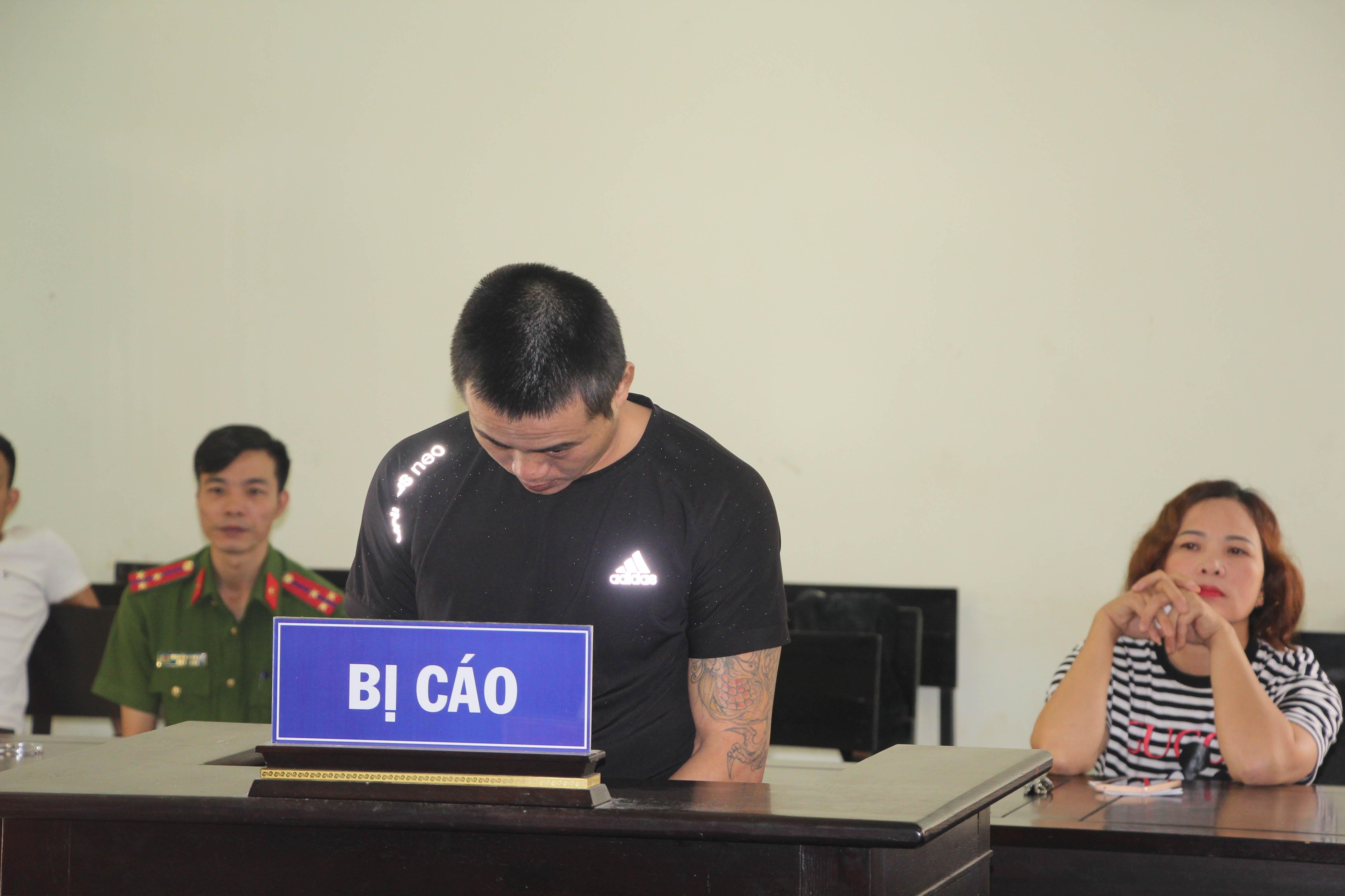 Bị cáo Hồ Minh Truyền tại tòa. Ảnh: Phương Hảo