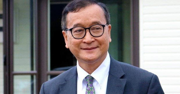 Ông Sam Rainsy là thủ lĩnh lưu vong của đảng Cứu nguy Dân tộc Campuchia. Nguồn- siamediacentre.org.nz