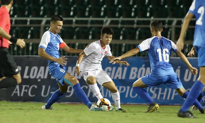 U19 Việt Nam đã có một trận đấu kiên cường trước đối thủ được đánh giá cao hơn. Ảnh: VTC