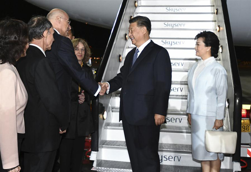 Chủ tịch Trung Quốc Tập Cận Bình và phu nhân đang có chuyến thăm Hy Lạp lần đầu tiên trong vòng 11 năm qua. Ảnh: Xinhua