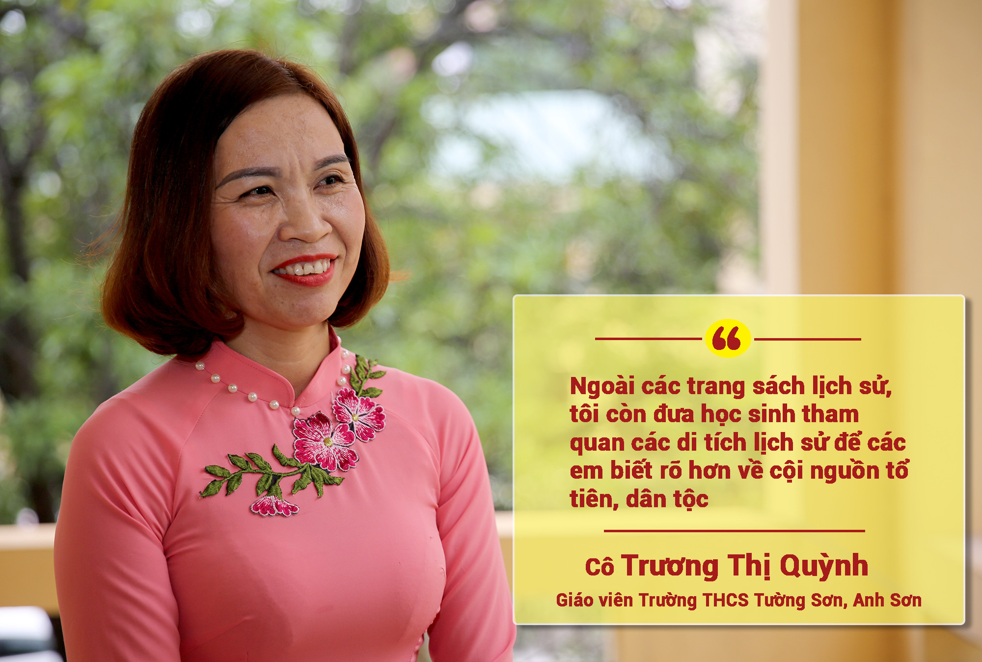 Cô Trương Thị Quỳnh. Ảnh: Đức Anh