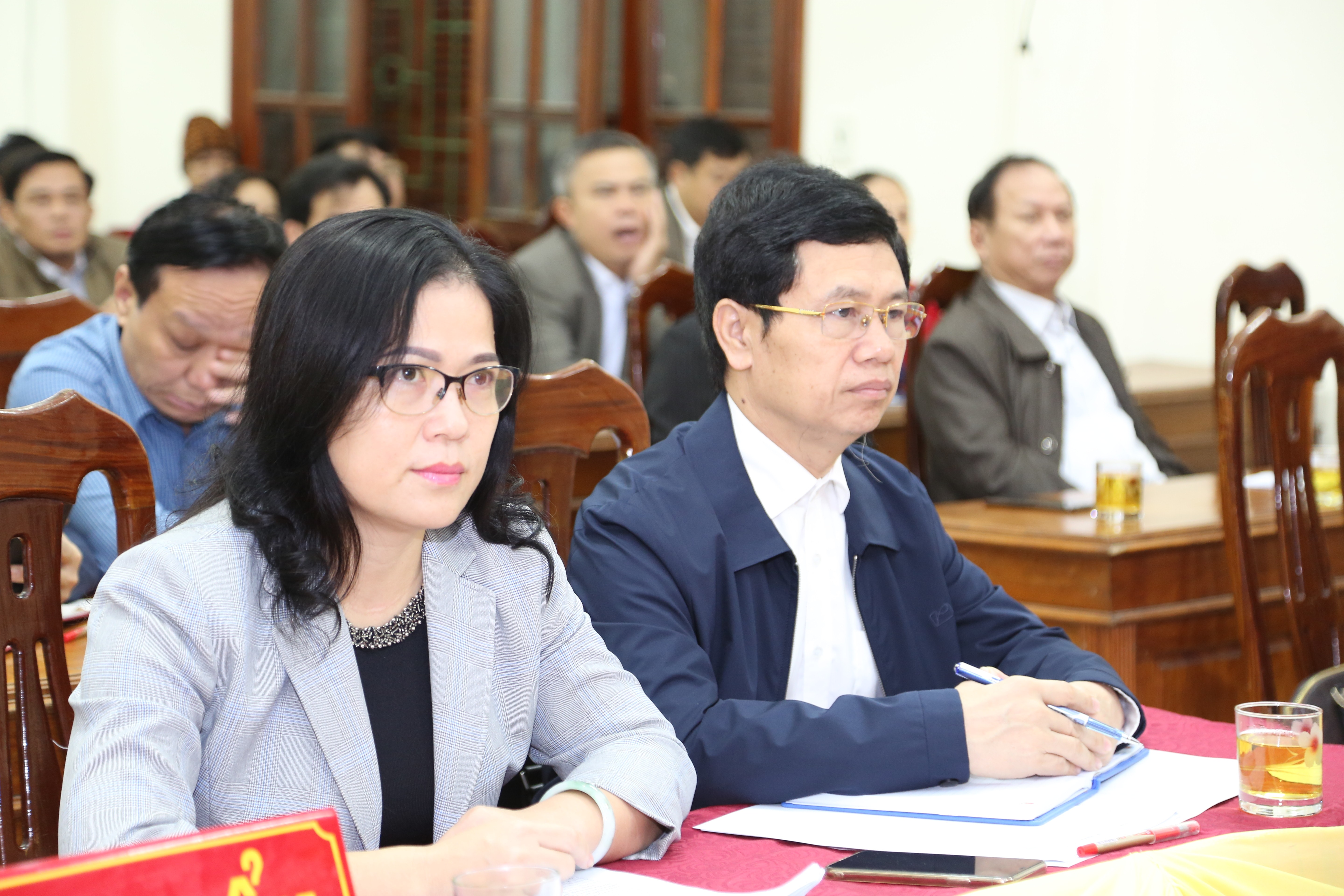 Các đại biểu dự buổi tiếp xúc. Ảnh: Đào Tuấn