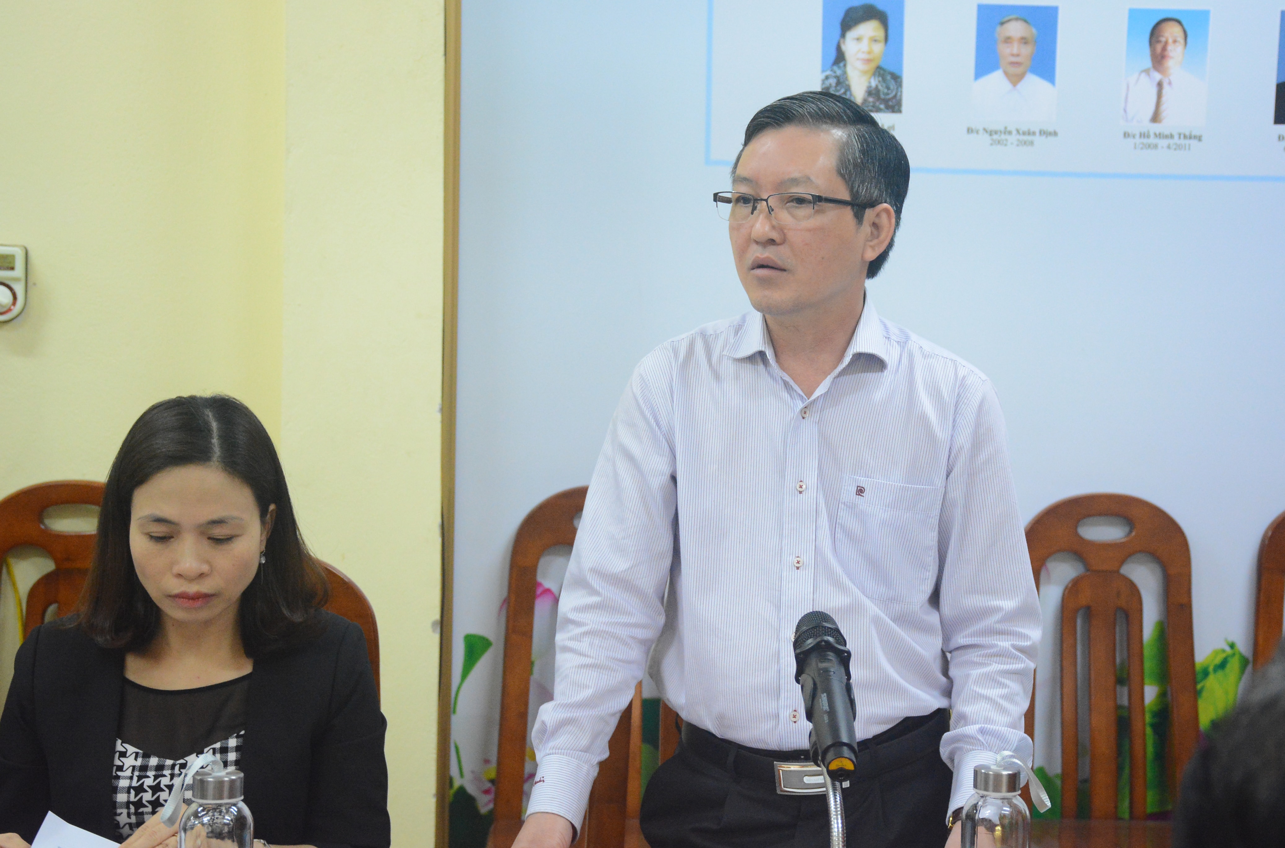 Đồng chí Lương Quốc Đoàn - Phó Chủ tịch Trung ương Hội Nông dân Việt Nam nêu một số định hướng đối với công tác Hội và phong trào nông dân tại Nghệ An trong thời gian tới. Ảnh: Thu Giang