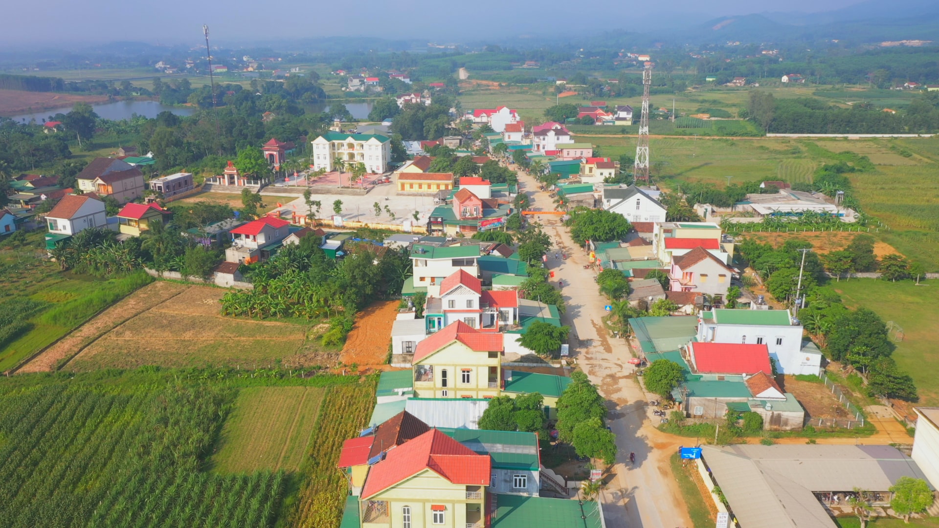 Một góc xã Tây Thành, huyện Yên Thành. Ảnh: Anh Tuấn