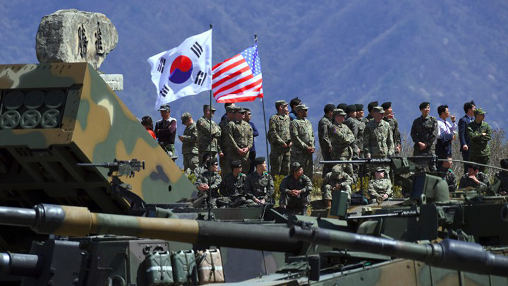 Quân đội Mỹ và Hàn Quốc tham gia một cuộc tập trận chung. Ảnh: AFP