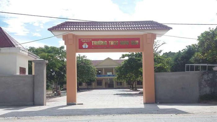 Trường THCS Nghi Vạn, nơi xảy ra sai phạm. Nguồn ảnh của news.zing.vn