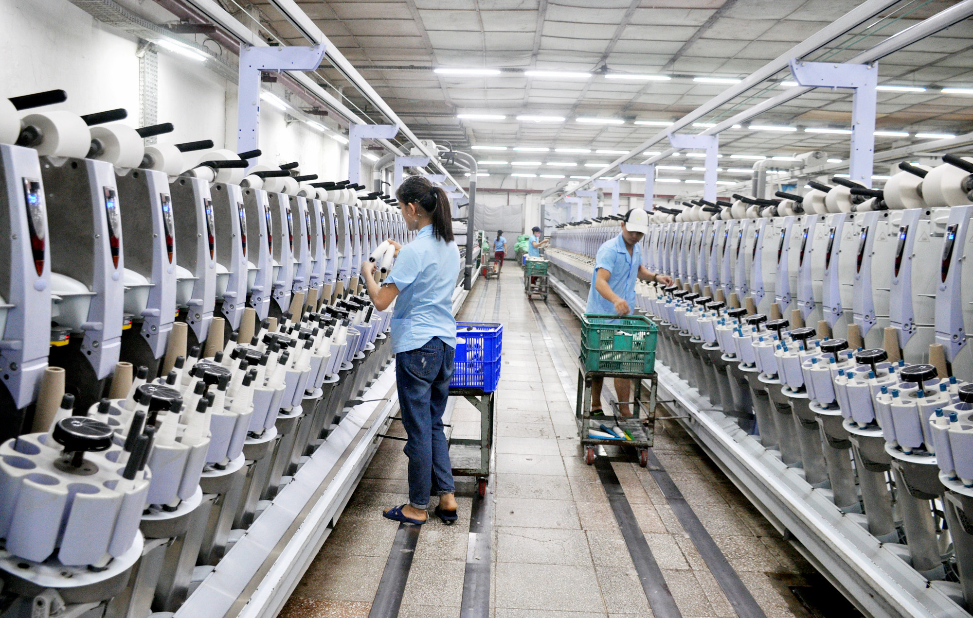 Sợi là một trong những sản phẩm xuất khẩu ở Nghệ An có mức tăng trưởng thấp. 