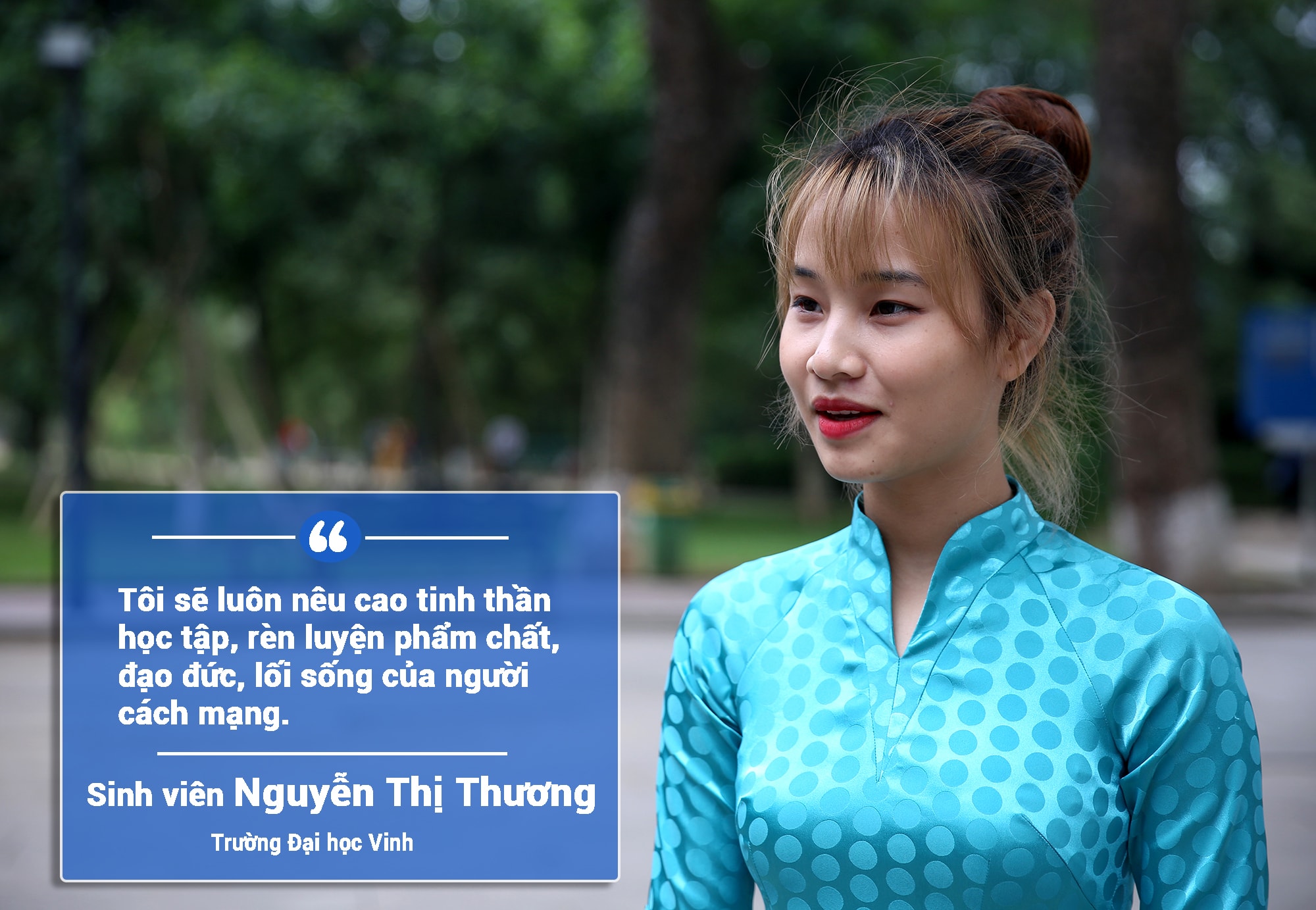 Đoàn viên Nguyễn Thị Thương. Ảnh. Đức Anh