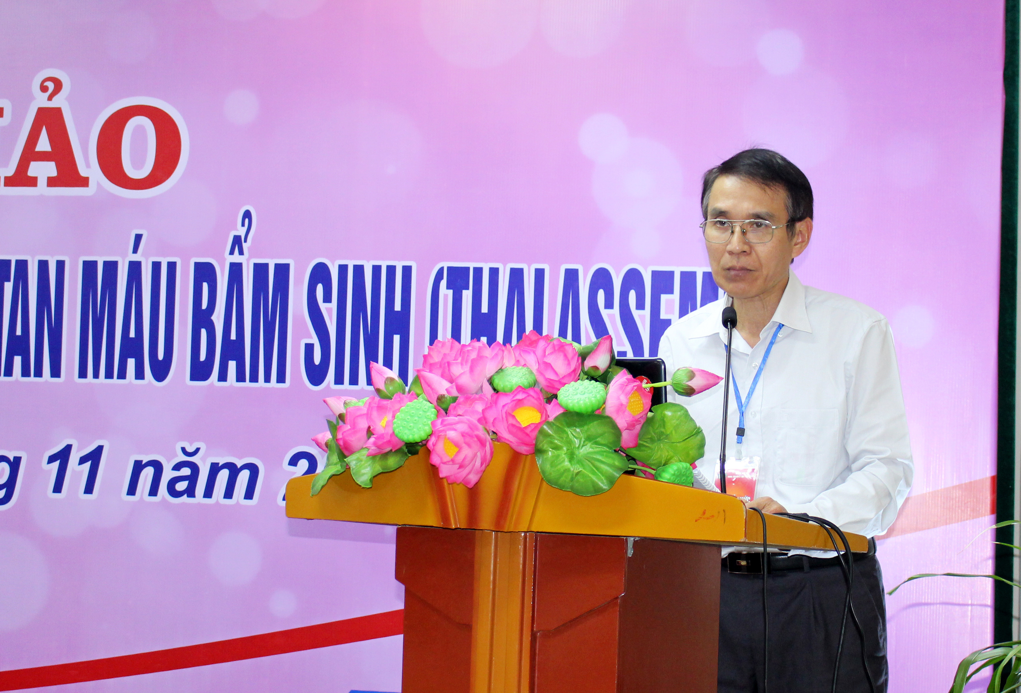 Bác sĩ CKII Phạm Tuấn Dương - Phó Viện trưởng Viện huyết học và truyền máu Trung ương, tập trung vào nội dung quản lý Nhà nước trong hoạt đông truyền máu