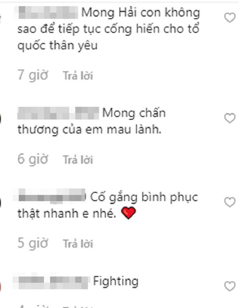 Người hâm mộ nhắn nhủ Quang Hải trên cả Facebook lẫn Instagram.