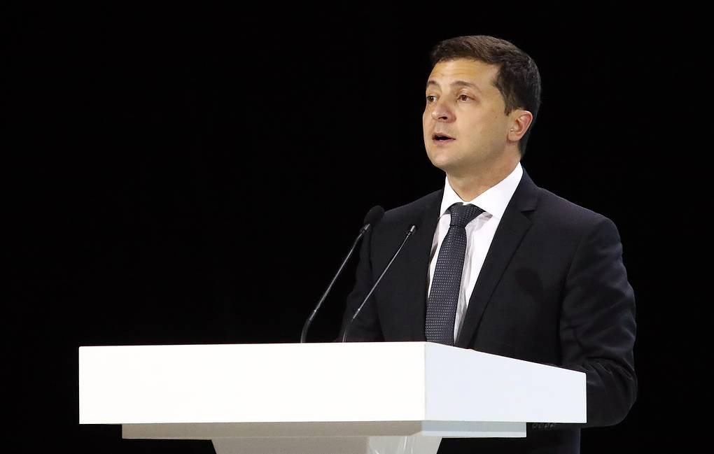 Tổng thống Ukraine Vladimir Zelensky. Ảnh: TASS