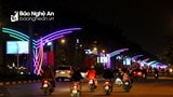 Thành phố Vinh chỉnh trang đô thị phục vụ nhân dân vui Tết