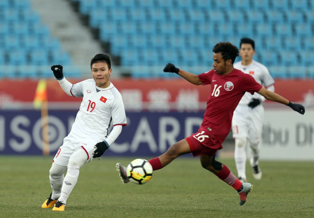 Chiến thắng trước Qatar tại VCK U23 châu Á 2018 là rất ấn tượng. Ảnh: AFC