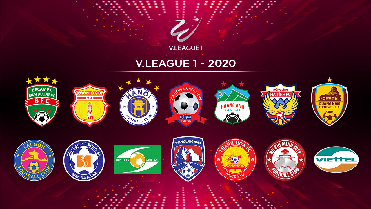 Các đội bóng tham dự V.League 2020. Ảnh: VPF