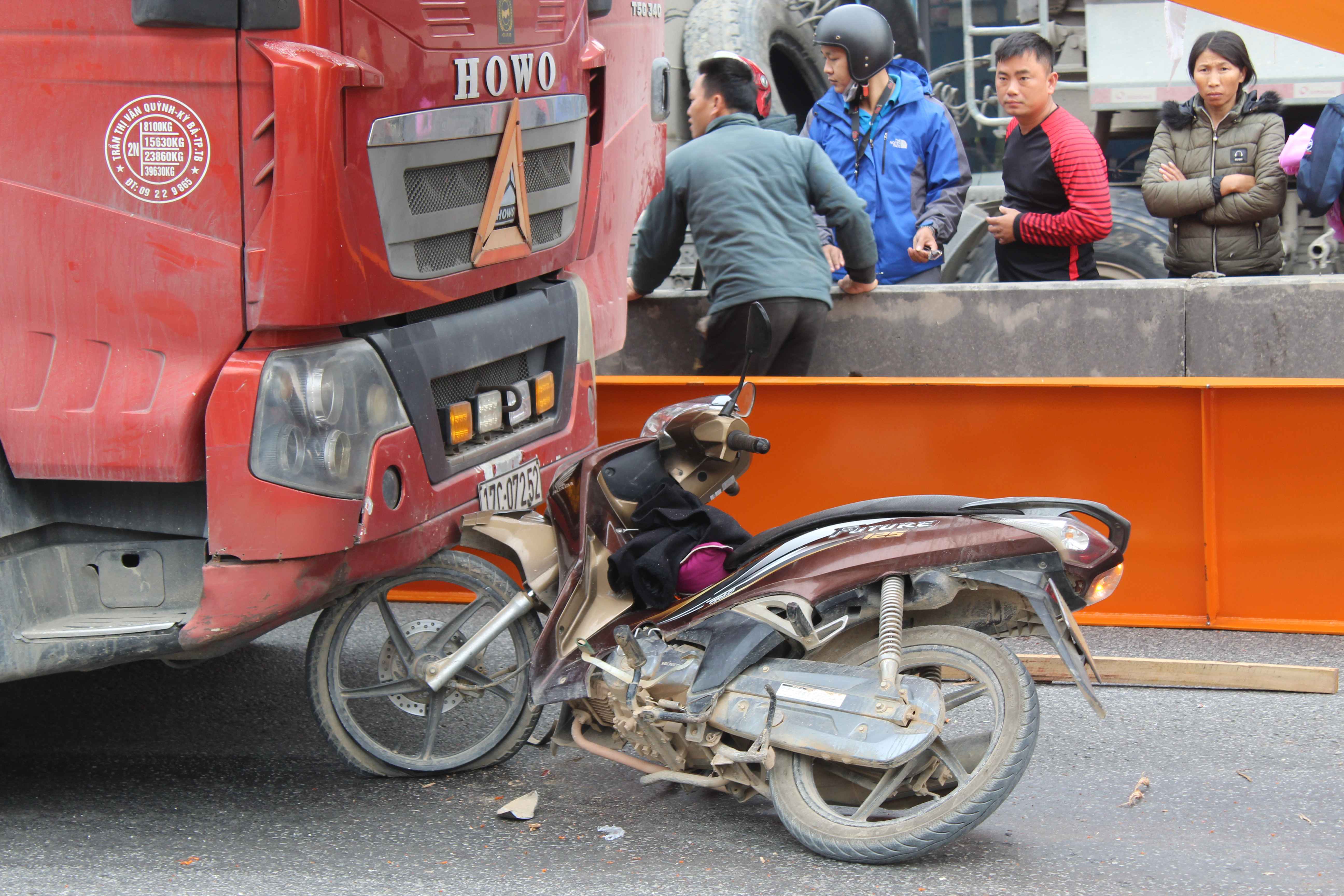 Hiện trường vụ tai nạn. Ảnh: Việt Hùng