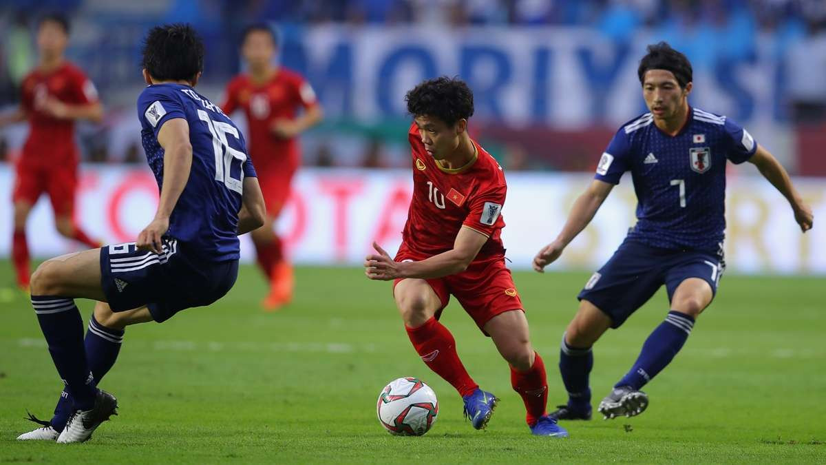 Trận đấu với Nhật Bản tại tứ kết Asian Cup là điểm sáng lớn nhất trong năm 2019 của Công Phượng. Ảnh: GOAL