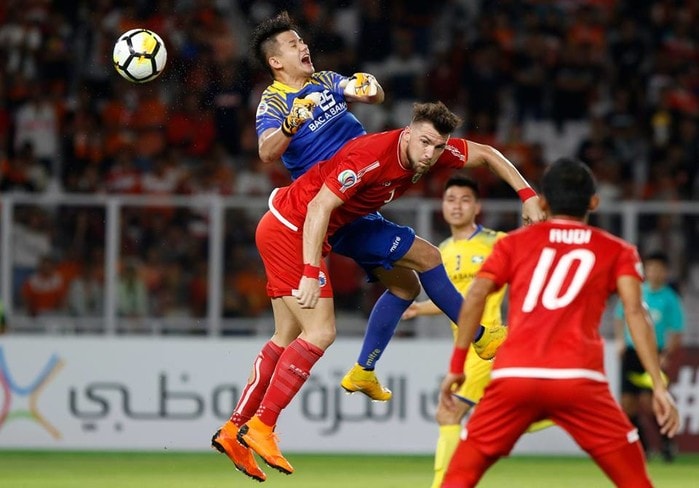 Lê Quang Đại trong màu áo SLNA. Ảnh: AFC
