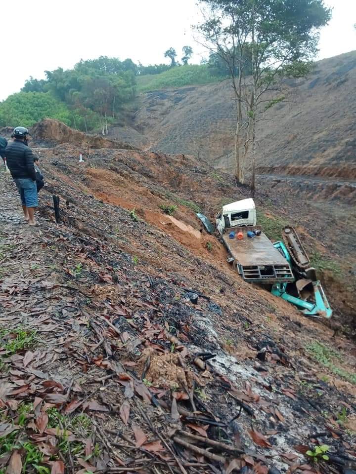 Hiện trường vụ tai nạn. Ảnh: Trần Lê