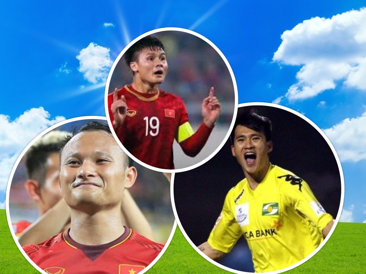 Đội hình xuất sắc nhất thập kỷ của Đông Nam Á do Live Sport Asia bình chọn có 3 cầu thủ Việt Nam là Công Vinh, Trọng Hoàng và Quang Hải. Ảnh AT.