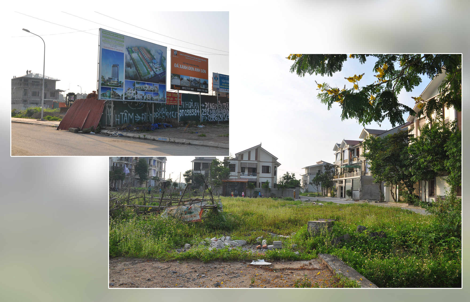 Nhiều lô đất quy hoạch tại các dự án bất động sản ở thành phố Vinh chưa được xây dựng nhà ở. Ảnh: TH