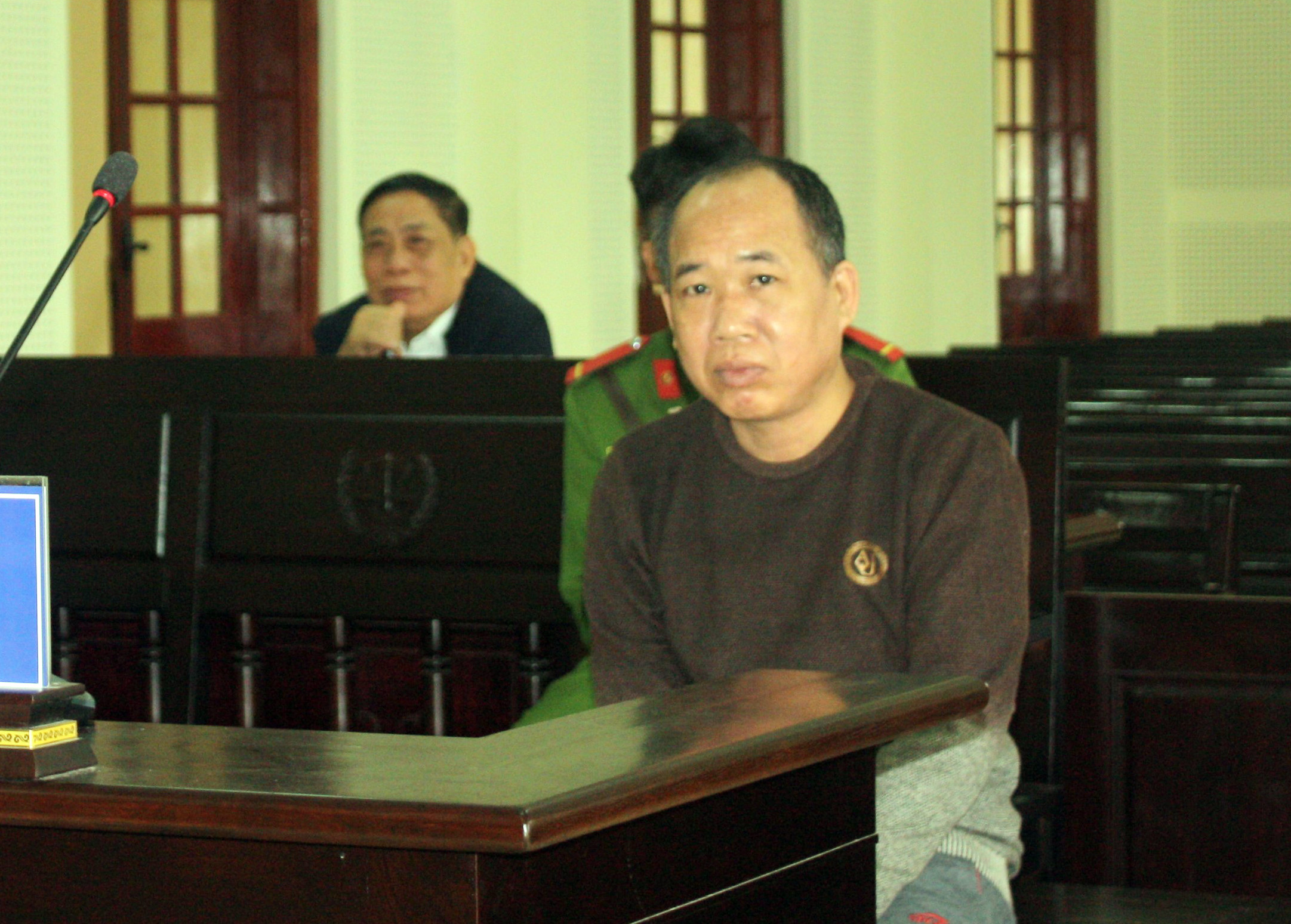Bị cáo Lương Văn Xá tại phiên tòa. Ảnh: Trần Vũ
