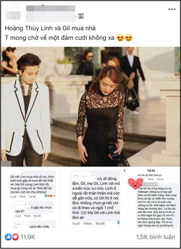 Rộ tin Gil Lê và Hoàng Thùy Linh mua nhà sống chung.