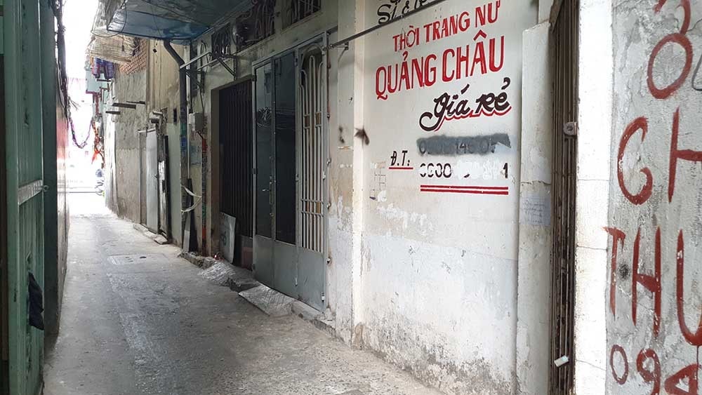 Căn nhà nơi đối tượng Chinh có vũ khí và cố thủ bên trong.