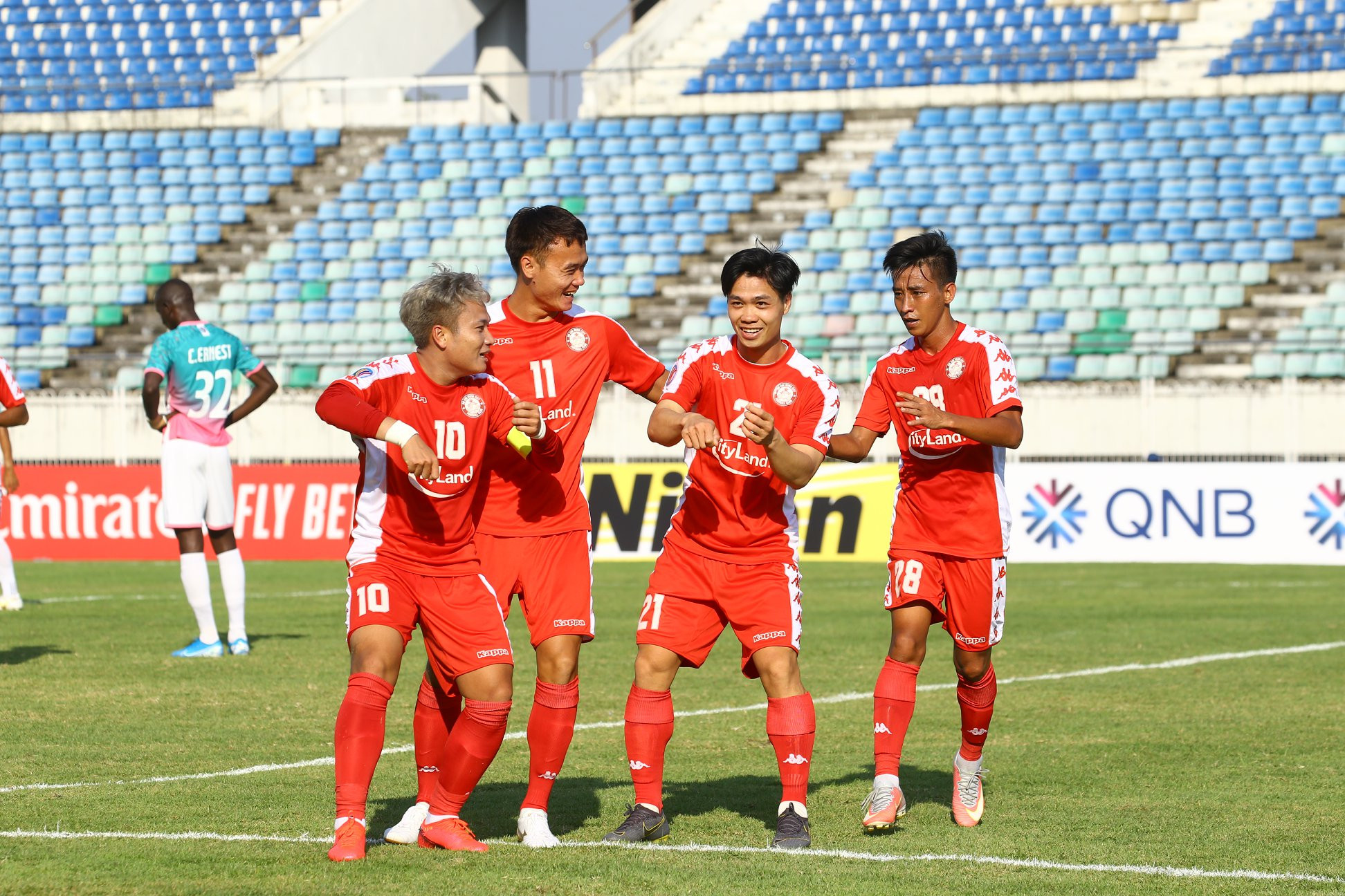 CLB TP Hồ Chí Minh có điểm số đầu tiên tại AFC Cup 2020. Ảnh: AFC